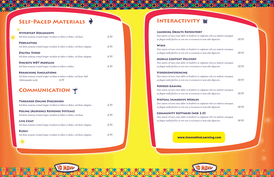 e learning menu